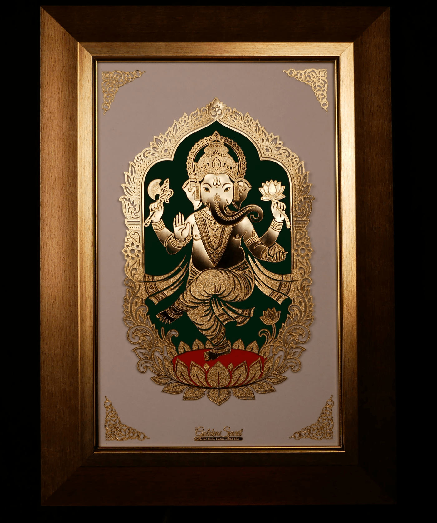 Golden Ganesha - Art in 24K Gold