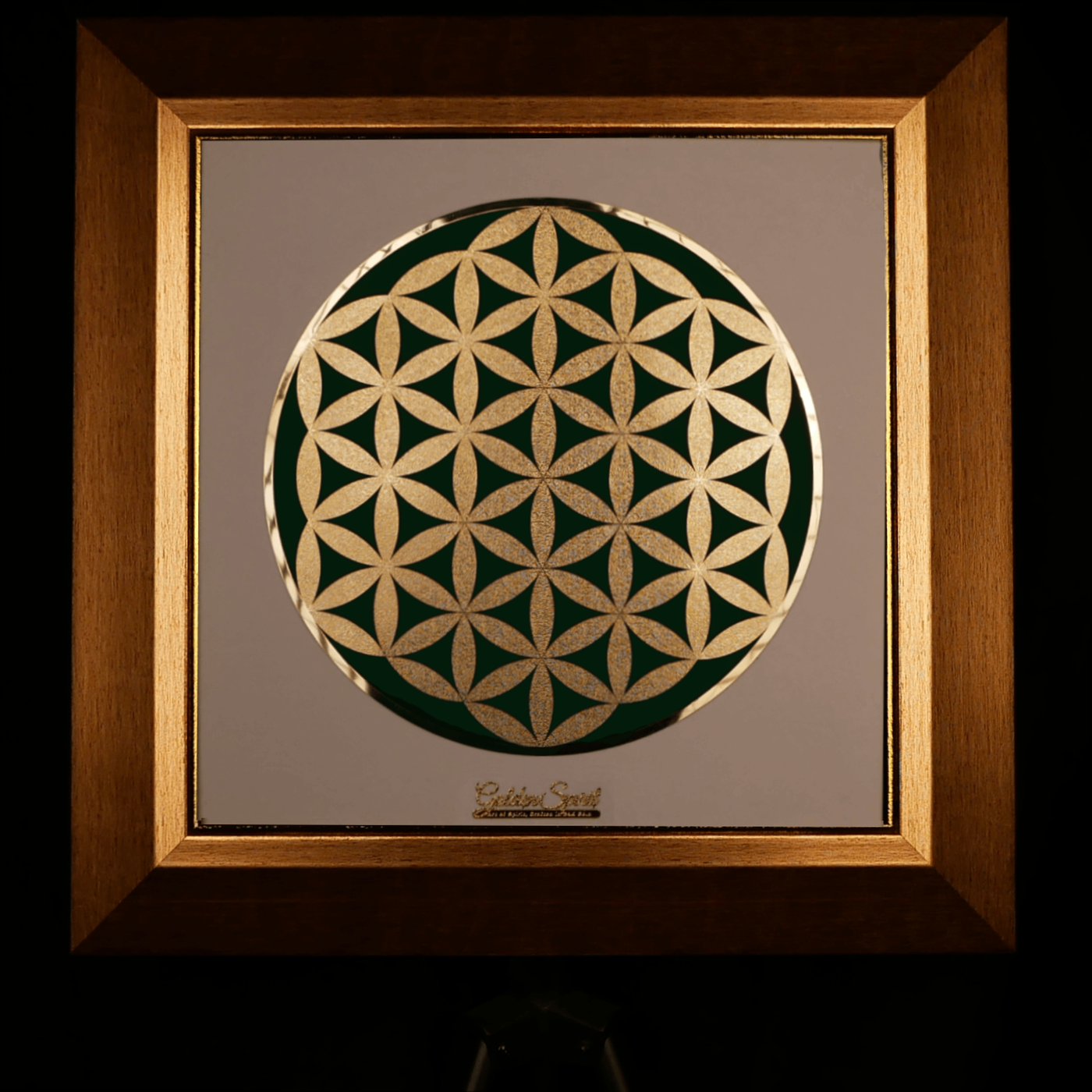 Golden Flower of Life - 24K Gold Sacred Geometry
