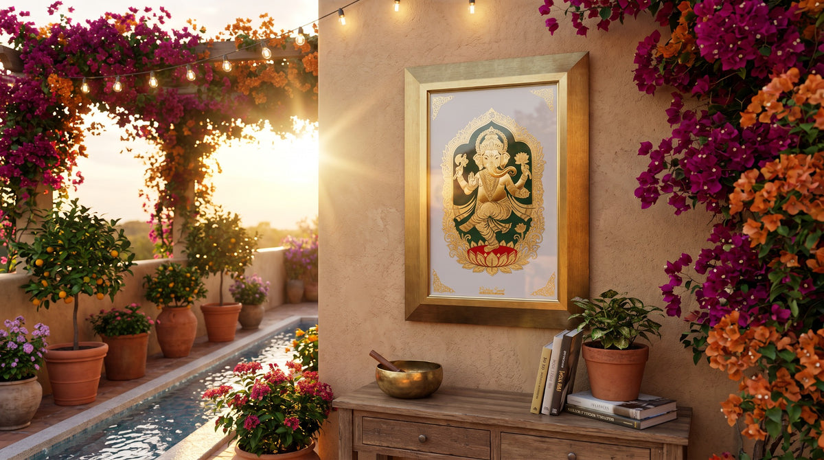 Golden Ganesha - Art in 24K Gold