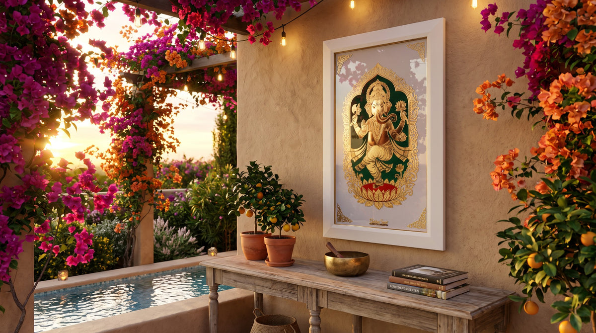 Golden Ganesha - Art in 24K Gold