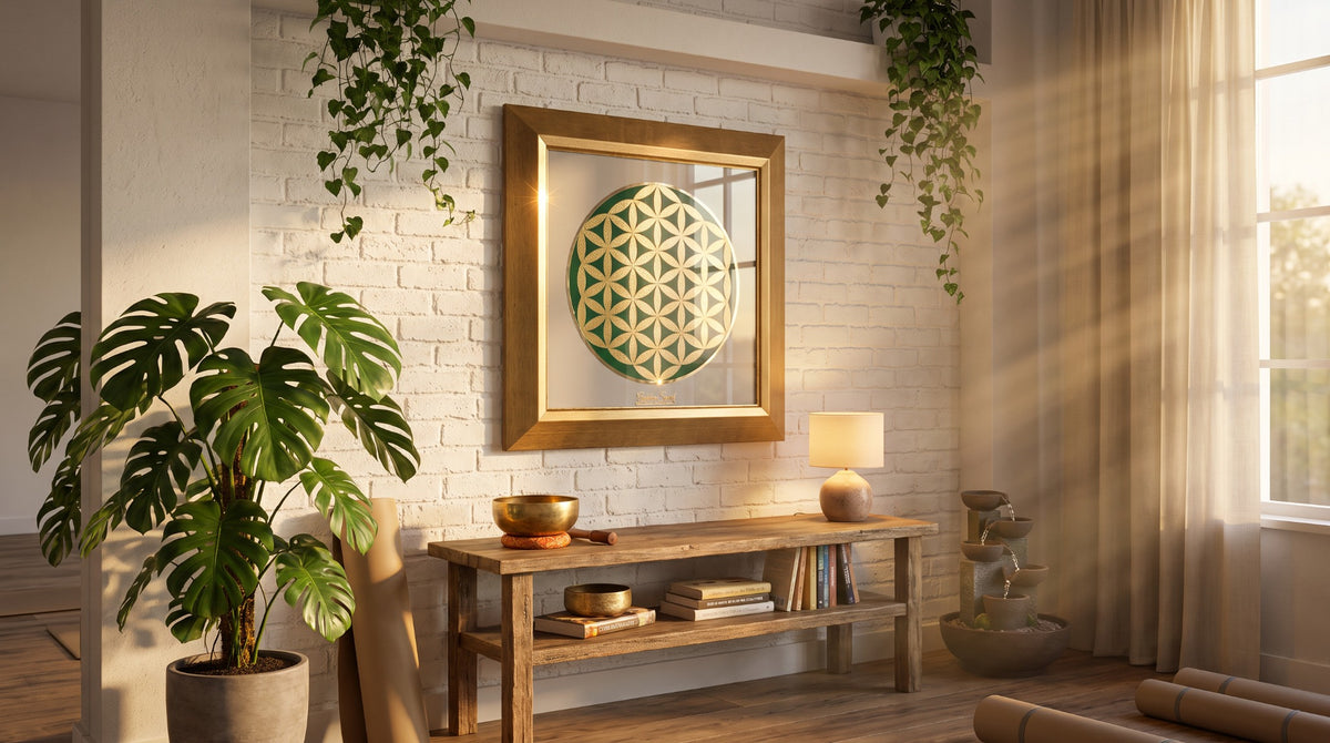 Golden Flower of Life - 24K Gold Sacred Geometry